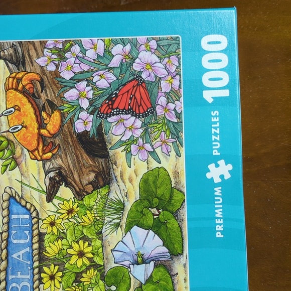 Beach Jigsaw Puzzle! 1000 pc "Plovers Pluviers" Kathy Kehoe Bambeck, Artist - Picture 4 of 8